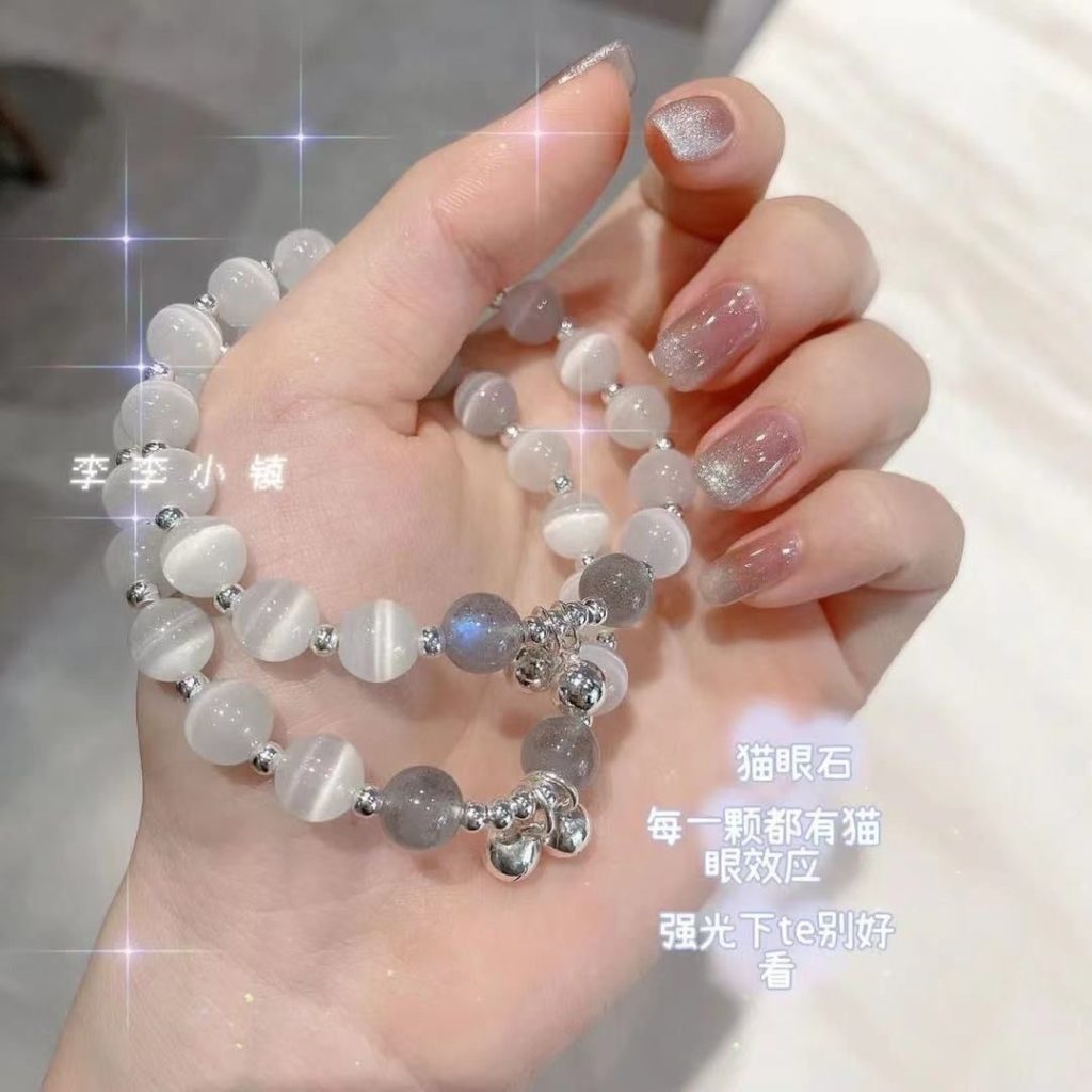 铃铛手链2022新款小仙女手串灰月光ins风小众设计闺蜜同款小礼物